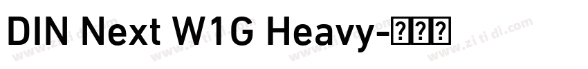 DIN Next W1G Heavy字体转换
